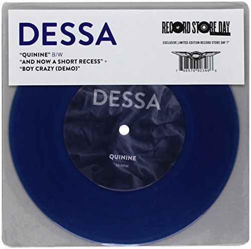 Blue 7-inch vinyl record for Dessa’s “Quinine,” Record Store Day edition.