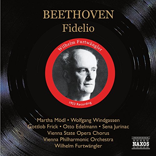 CD cover for Beethoven’s Fidelio, featuring conductor Wilhelm Furtwängler’s portrait.