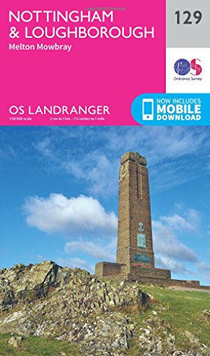 Landranger (129) Nottingham & Loughborough, Melton Mowbray (OS Landranger Map)