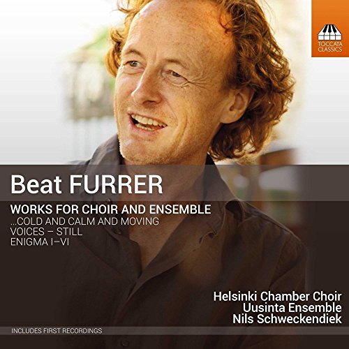 CD cover featuring portrait of composer Beat Furrer, text details.