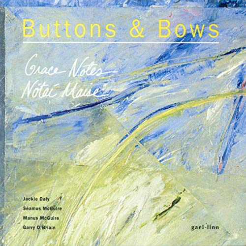 CD cover with abstract blue and yellow brushstroke painting, text details.