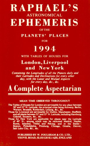 Raphael's Astronomical Ephemeris of the Planets' Places