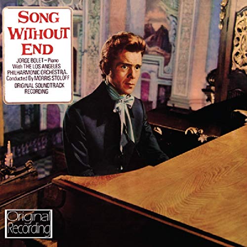 CD cover for "Song Without End" soundtrack featuring Jorge Bolet at a piano.