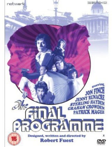 DVD cover for "The Final Programme" featuring multiple faces and city skyline.