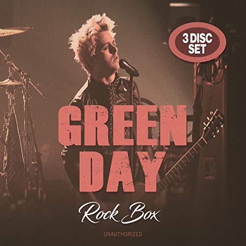 Green Day "Rock Box" 3CD set cover with Billie Joe Armstrong performing.