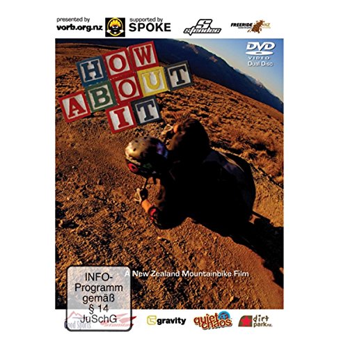 DVD cover for "How About It," featuring a mountain biker on a hill.