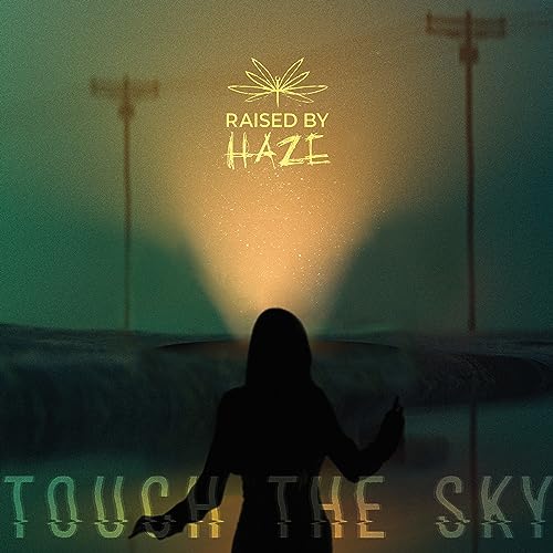 CD cover: silhouette looking up towards a light beam and foliage.