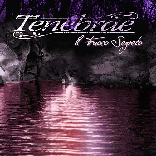 CD cover with dark forest scene and reflective water.