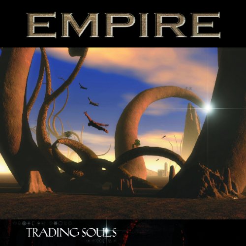 CD cover for "Empire - Trading Souls" with a surreal landscape.