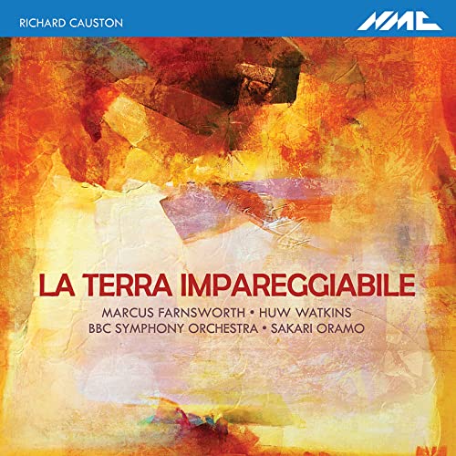 CD cover for “La Terra Impareggiabile” by Richard Causton, abstract art.