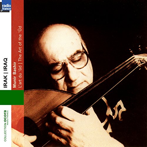 Munir Bashir, Iraqi oud player, portrait on CD cover.