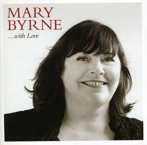 Black and white portrait of Mary Byrne, smiling, on a CD cover.