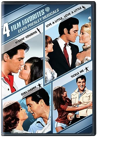 DVD cover featuring Elvis Presley in four film stills.
