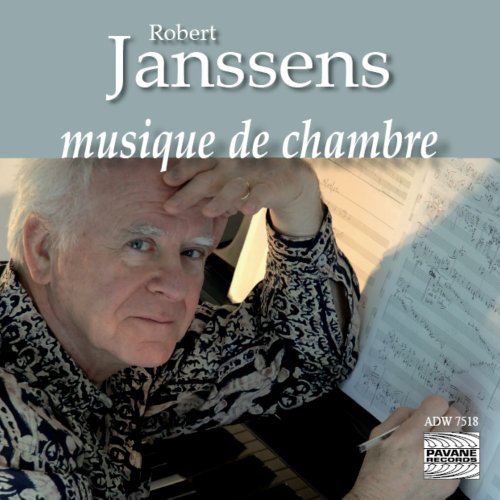 CD cover featuring composer Robert Janssens and sheet music.