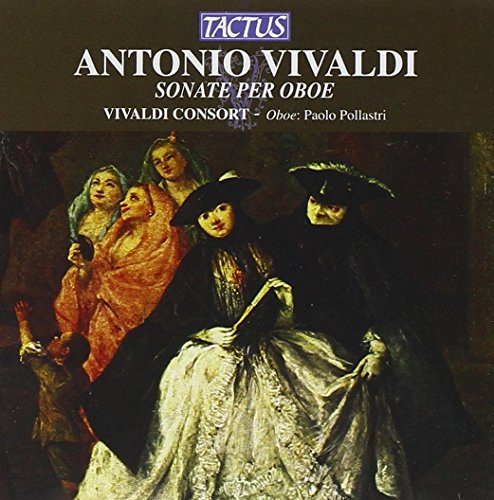 CD cover: Baroque painting of figures, text "Antonio Vivaldi Sonate Per Oboe".