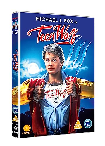 Teen Wolf" DVD cover featuring Michael J. Fox as a werewolf.