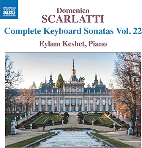 CD cover for Scarlatti keyboard sonatas, featuring a palace landscape.