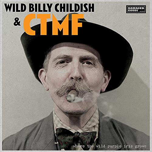 Vintage-style album cover featuring a man with a mustache and cowboy hat.