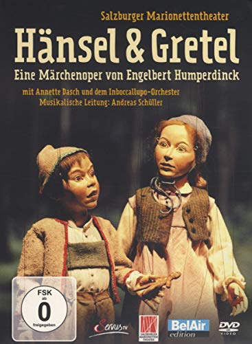 DVD cover for Humperdinck’s “Hansel & Gretel” featuring puppet characters.