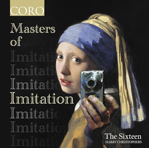 CD cover: Girl with a pearl earring holding a digital camera.