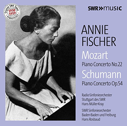CD cover featuring pianist Annie Fischer in black and white.
