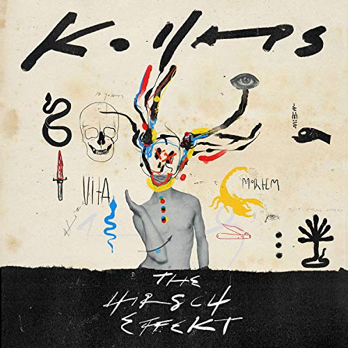 CD cover with abstract, colorful illustration of a figure and symbols.