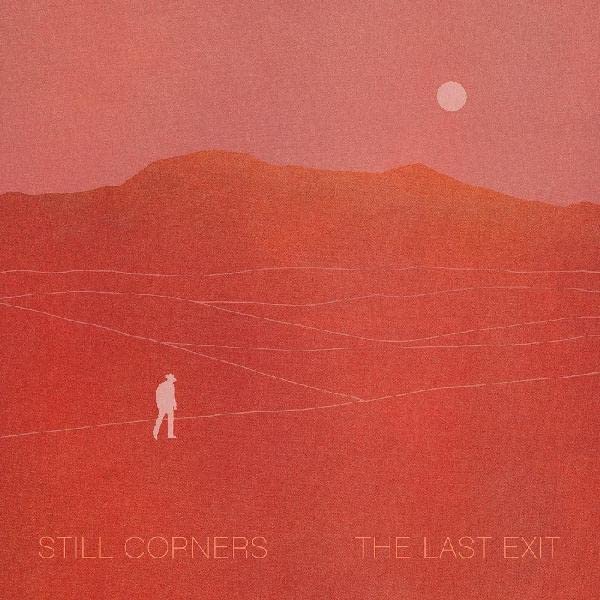 Red desert landscape with a lone figure, album cover for Still Corners.
