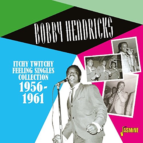 CD cover for Bobby Hendricks’ “Itchy Twitchy Feeling” with photos of him performing.