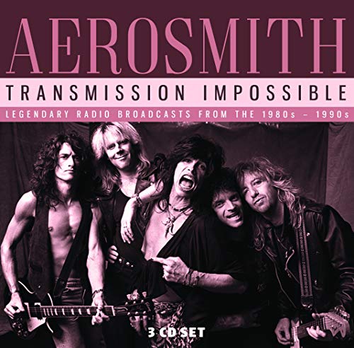 Aerosmith album Transmission Impossible CD in jewel case, barcode visible.