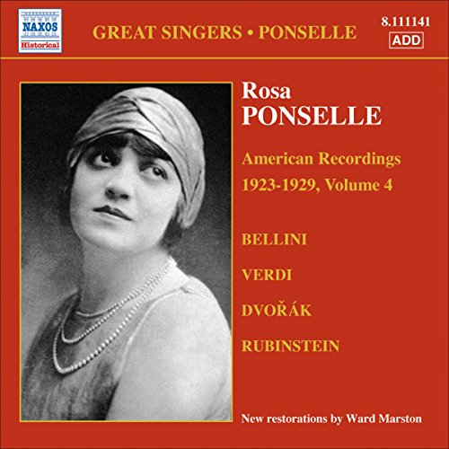 CD cover featuring a black and white portrait of opera singer Rosa Ponselle.