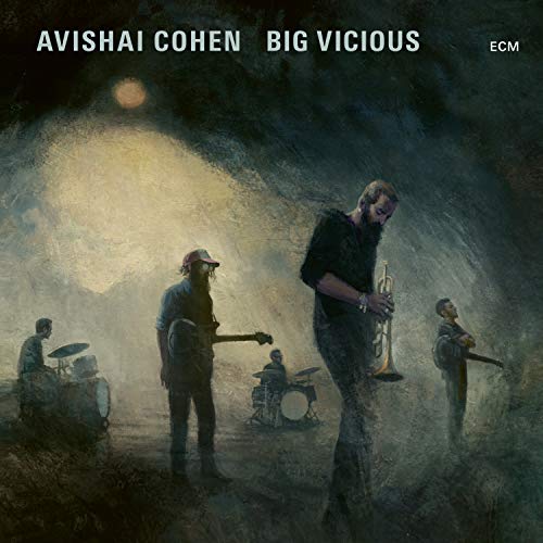 Avishai Cohen’s “Big Vicious” CD cover: painted image of musicians.