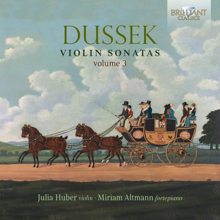 CD cover: painting of a horse-drawn carriage in a landscape.
