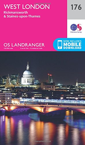 Landranger (176) West London, Rickmansworth & Staines (OS Landranger Map)