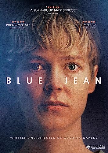 Blue Jean" DVD cover featuring a close-up portrait of a woman.