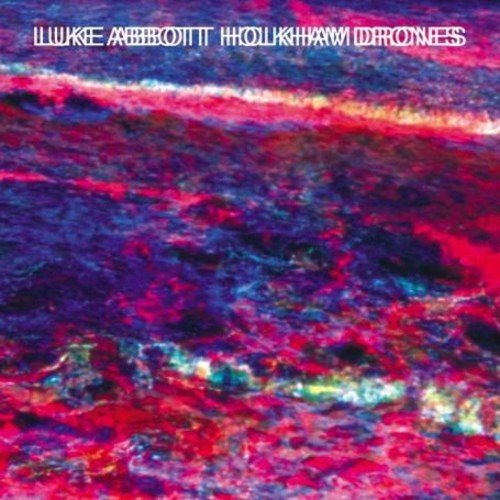 CD cover for Luke Abbott’s “Holkham Drones” with abstract, colorful waves.