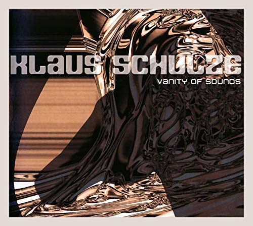 CD cover for Klaus Schulze’s “Vanity of Sounds” with abstract, glossy design.