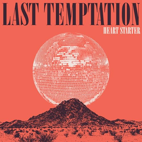 Album cover: disco ball over desert landscape, red and white tones.