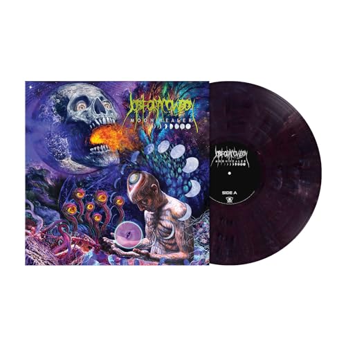 Job For A Cowboy "Moon Healer" vinyl record with skull and figure artwork.