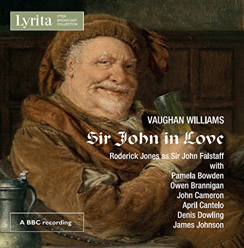 CD cover: portrait of Roderick Jones as Sir John Falstaff in opera.