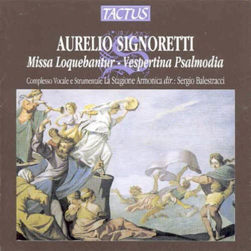 CD cover for "Missa Loquebantur" featuring a Renaissance-style painting.