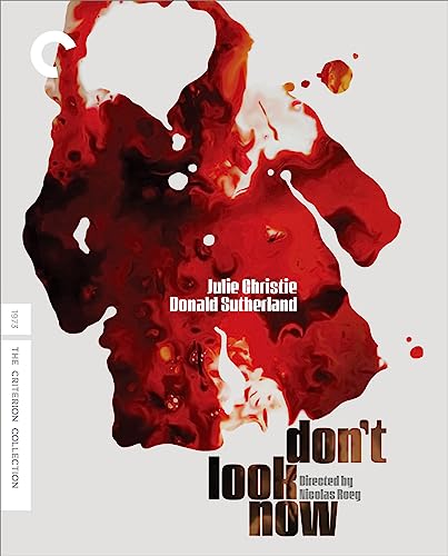 Blu-ray cover featuring a red abstract ink blot and the title Don't Look Now.