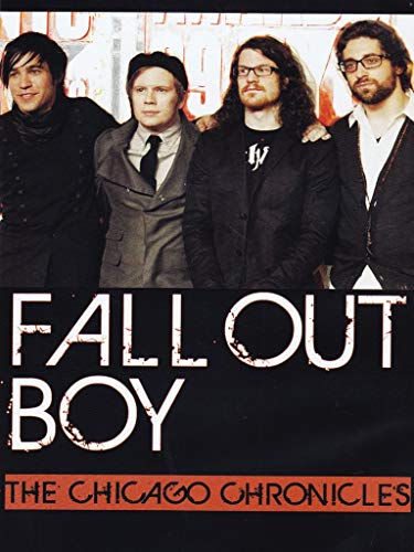 Fall Out Boy band members on DVD cover, titled "The Chicago Chronicles".
