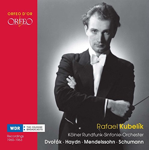 CD cover featuring portrait of conductor Rafael Kubelik in a suit.