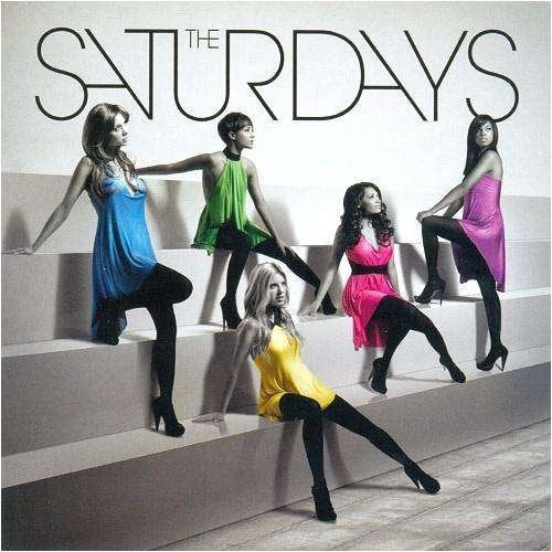 Album cover for The Saturdays’ “Chasing Lights” featuring five women.