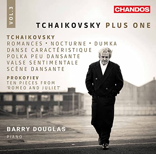 CD cover featuring pianist Barry Douglas in a long coat.