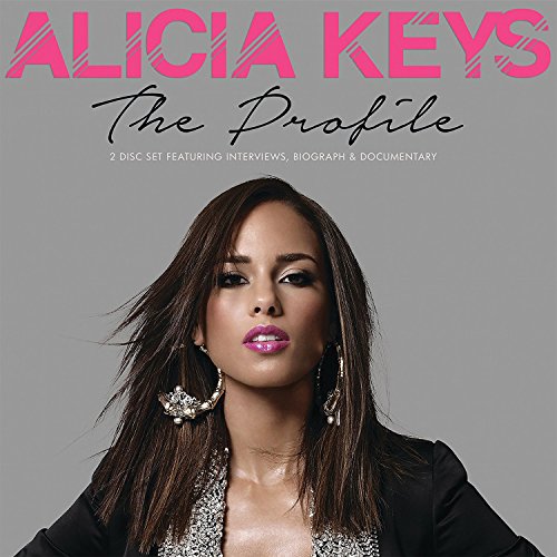 Alicia Keys album cover, “The Profile” 2CD box set, portrait of singer.