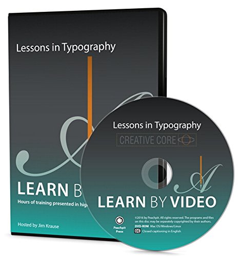 DVD and disc for "Lessons in Typography" video training.