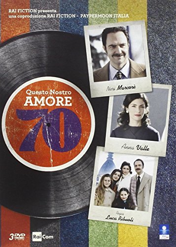 DVD cover for "Questo Nostro Amore 70" featuring portraits and a record.