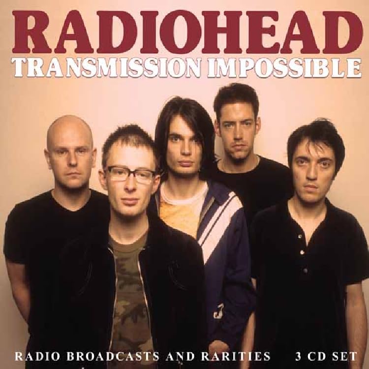 Radiohead's "Transmission Impossible" CD cover featuring the band members.