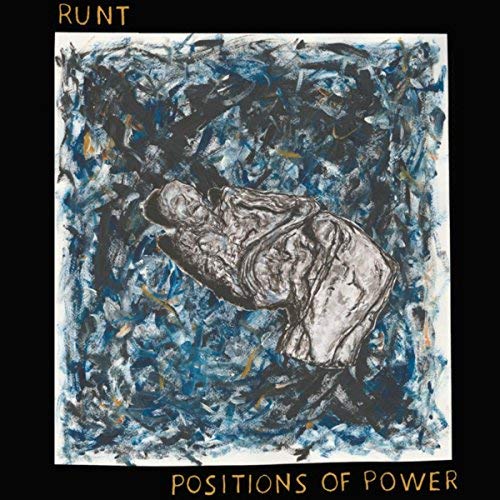 Album cover for Runt’s “Positions Of Power” with abstract blue and grey art.